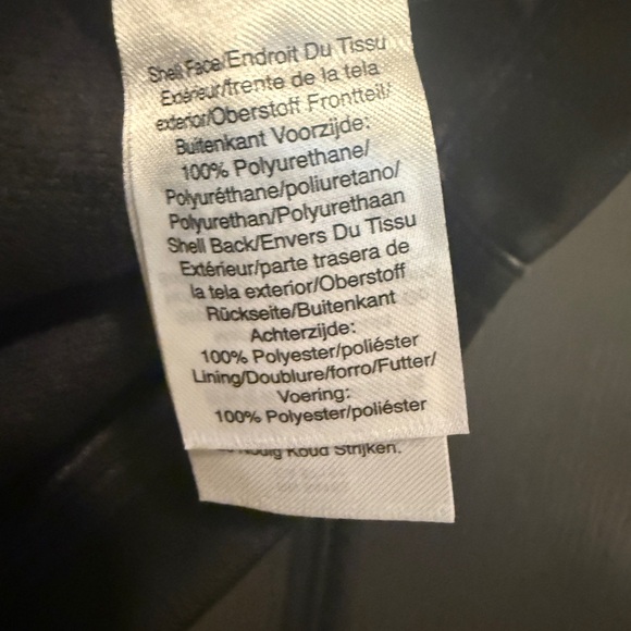 DKNY Jeans Zip Front Faux Leather Mini Skirt | Black | 29 | NWT - Picture 7 of 7